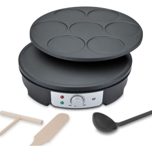 Crêpière ESSENTIELB ECPM4 2 en 1 grande crepe et mini crepes