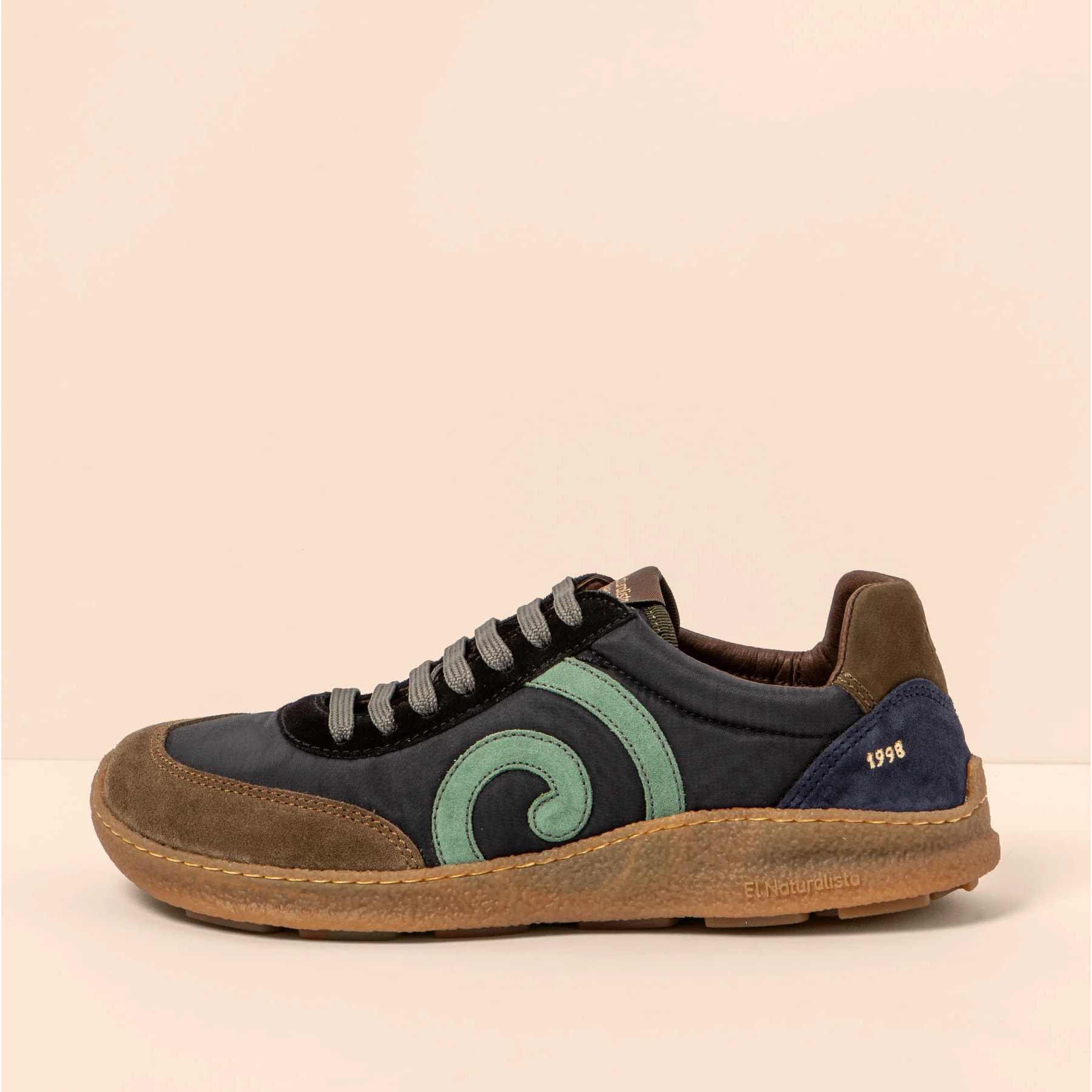 Zapatos N5435A MULTI MATERIAL BLACK/OROEL color Black