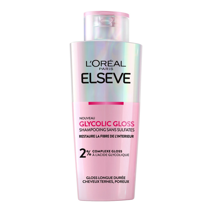 Lot de 12 - L'Oréal Paris Elseve Ultimate Glycolic Gloss Shampooing Sans Sulfates 200ml