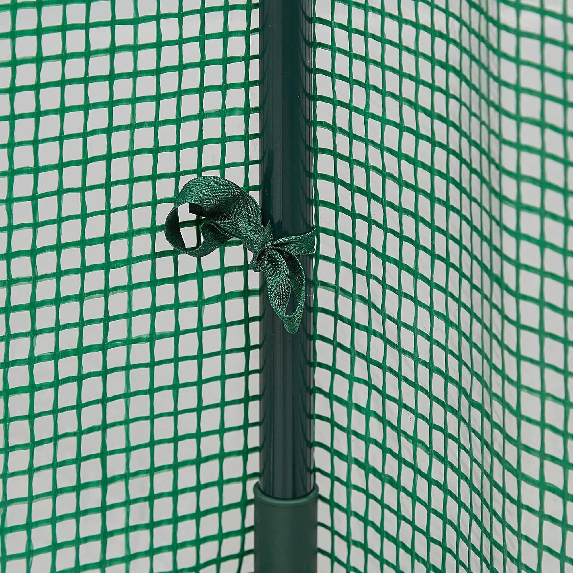 Invernadero de tomate 100x50x150cm con marco de hierro en color verde