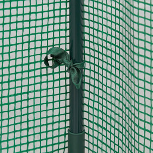 Invernadero de tomate 100x50x150cm con marco de hierro en color verde