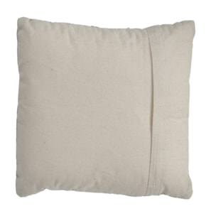 Coussin en coton brodé carré 40 x 40 cm motifs tribal - TRIBE