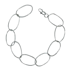 Pulsera Mil cadena plata 100% Eslabón soldado