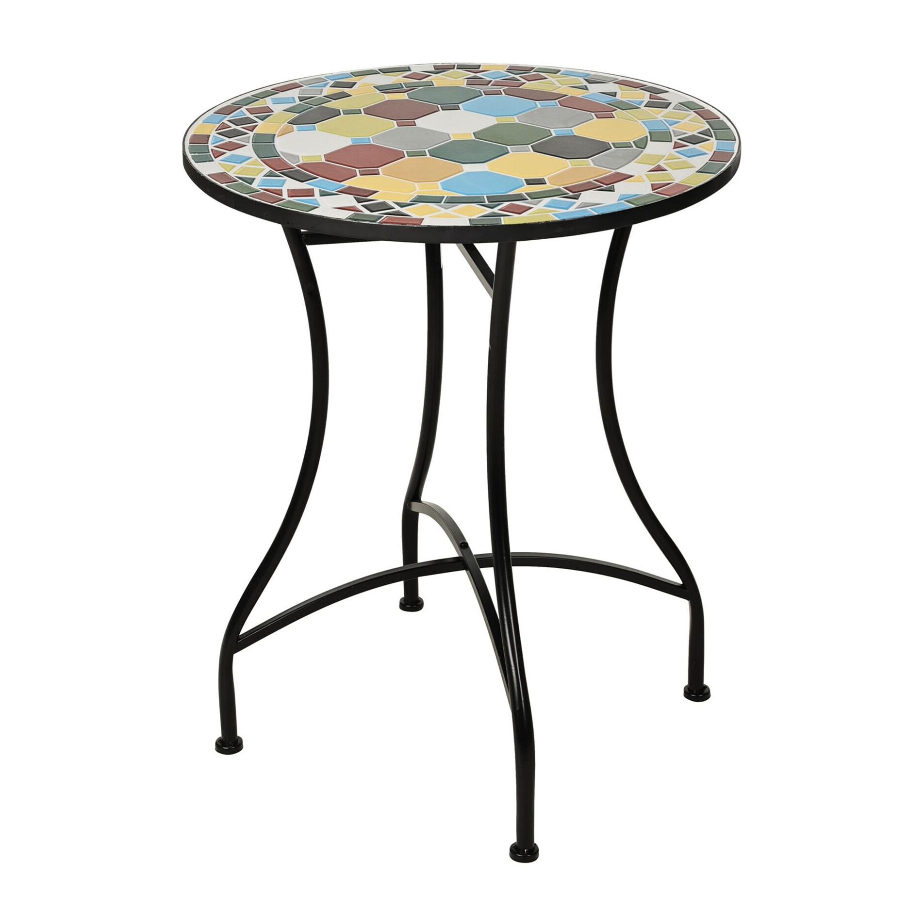 Mesa bistro diseño mosaico 60x71cm