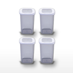 Lot de 4 Boîtes à Provisions Fackelmann Storage