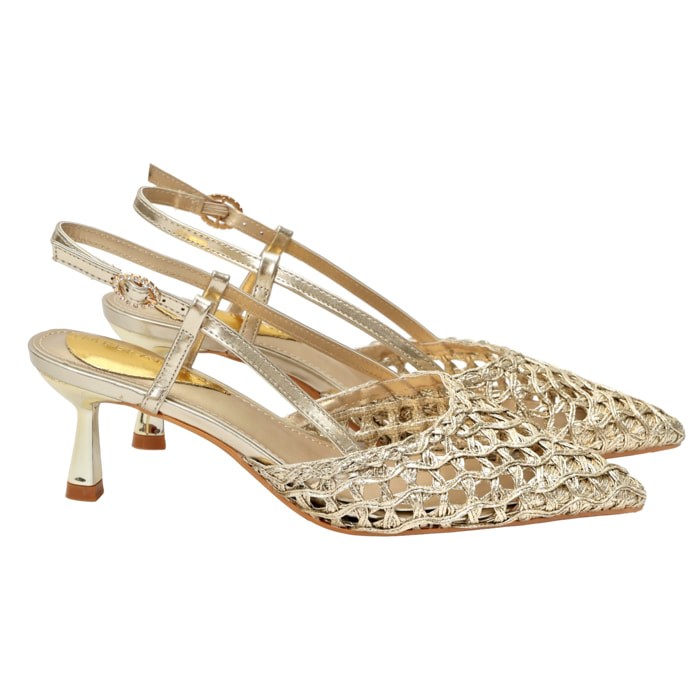 Decolletè cinturino regolabile - tacco 7,0 cm