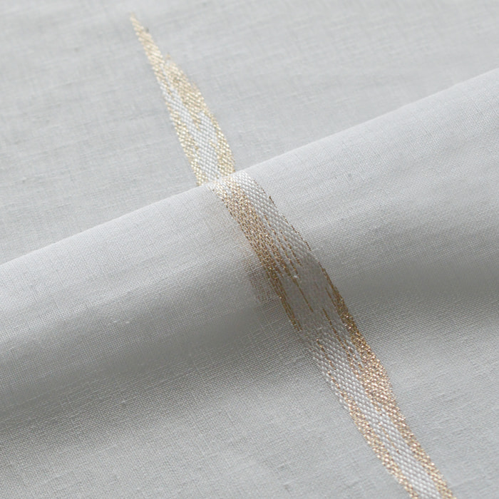 Tissu en étamine à jacquard coloré - Doré