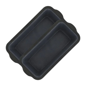 Lot de 2 moules à gâteaux 31,5/14,2 cm en silicone Silicone fibre de verre Silicone fibre de verre Zenker  Silicone fibre de verre