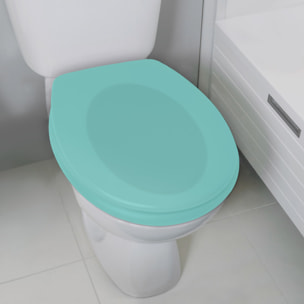 Abattant wc Thermo dur avec frein de chute NEELA Aqua - Charnières ABS Chromé Spirella