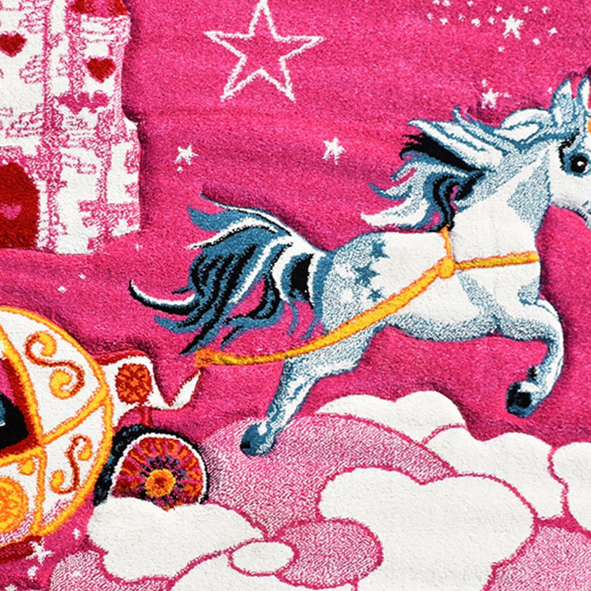 Tapis enfant licorne, forme ronde ou carrée