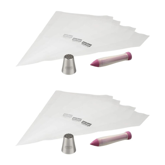 Set de 2 poches à douilles et stylo de décoration Zenker Spécial Football