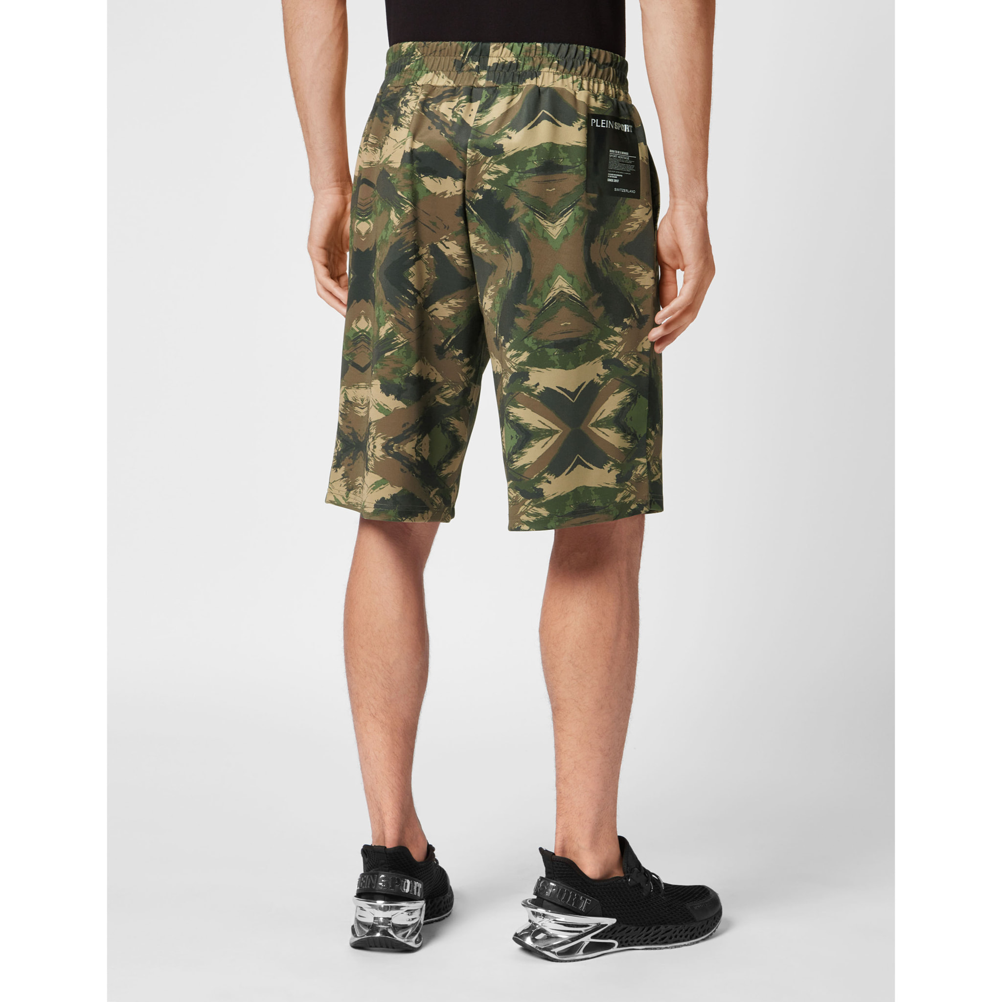 PLEIN SPORT Sport Shorts CAMOUFLAGE