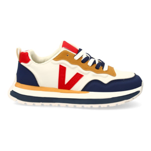 Zapatilla hombre casual con contrastes