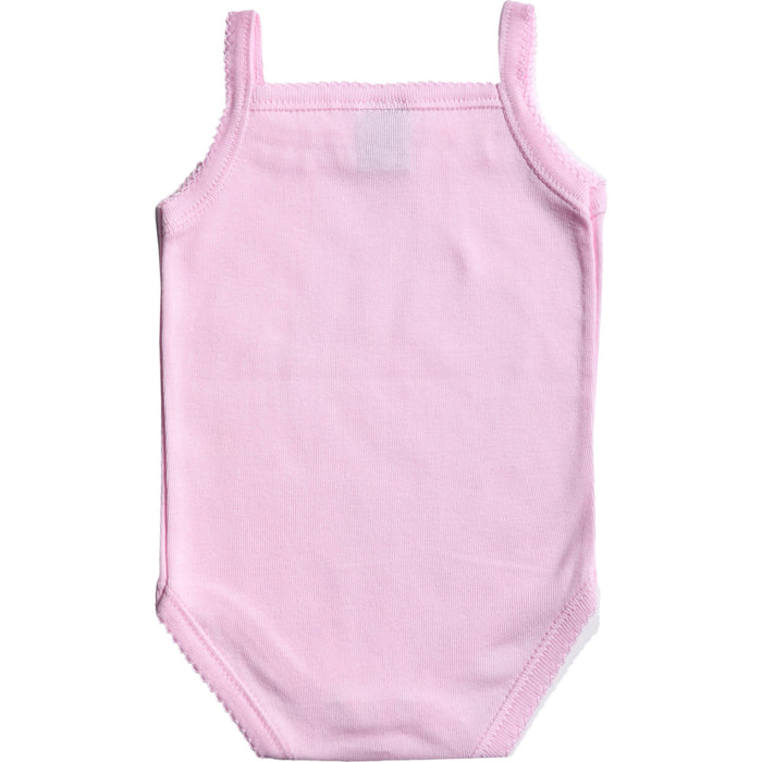 Body bebé tirantes finos volantes niña