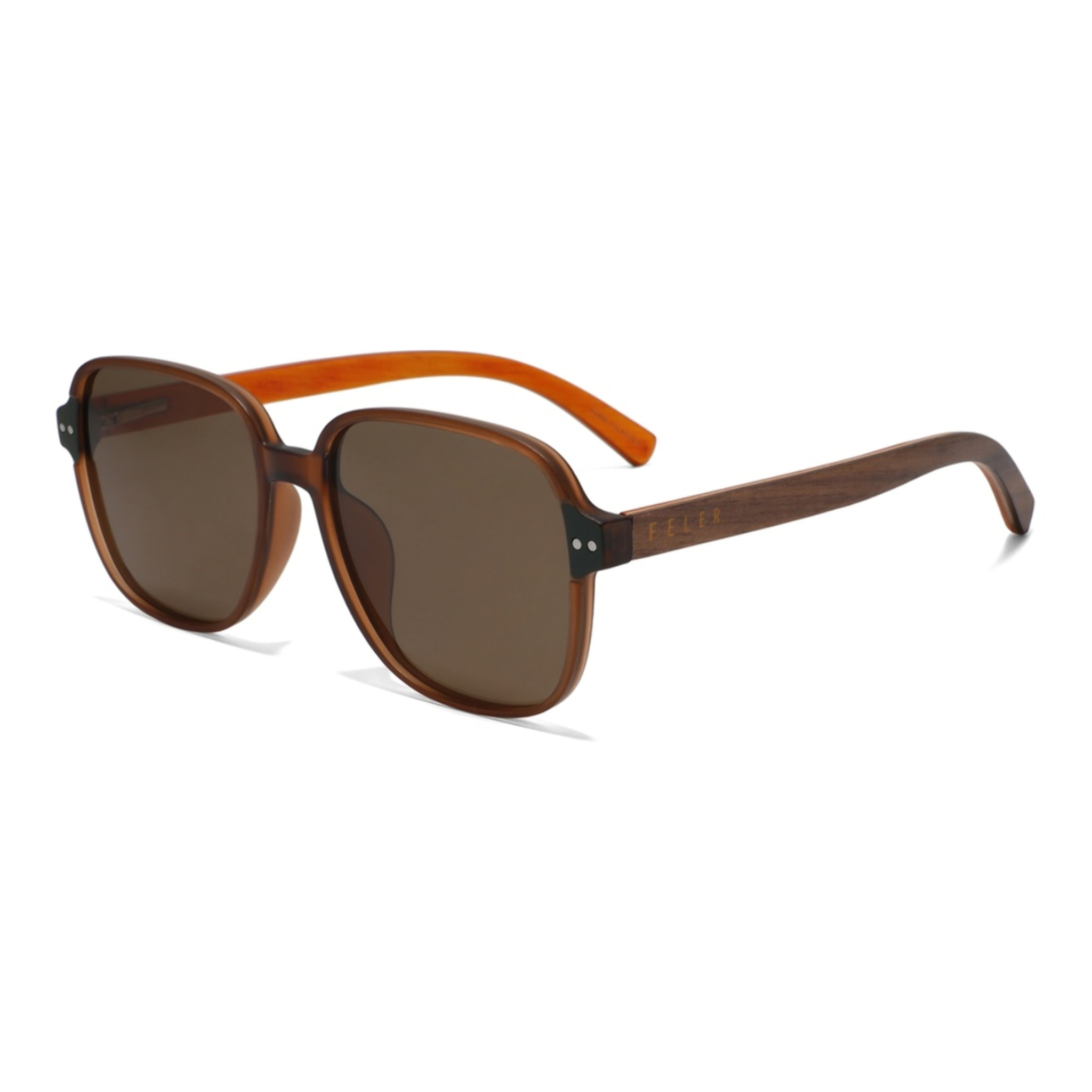 Gafas de Sol Feler 1604-2 Polarizadas de Madera Mujer 54 mm