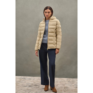 Giubbotto Cara Ultralight beige con logo Polo Club