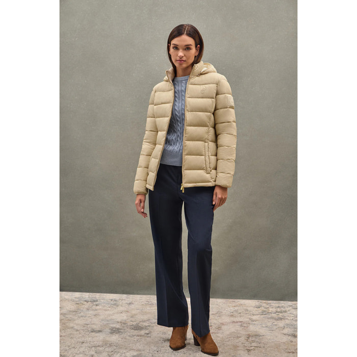 Giubbotto Cara Ultralight beige con logo Polo Club