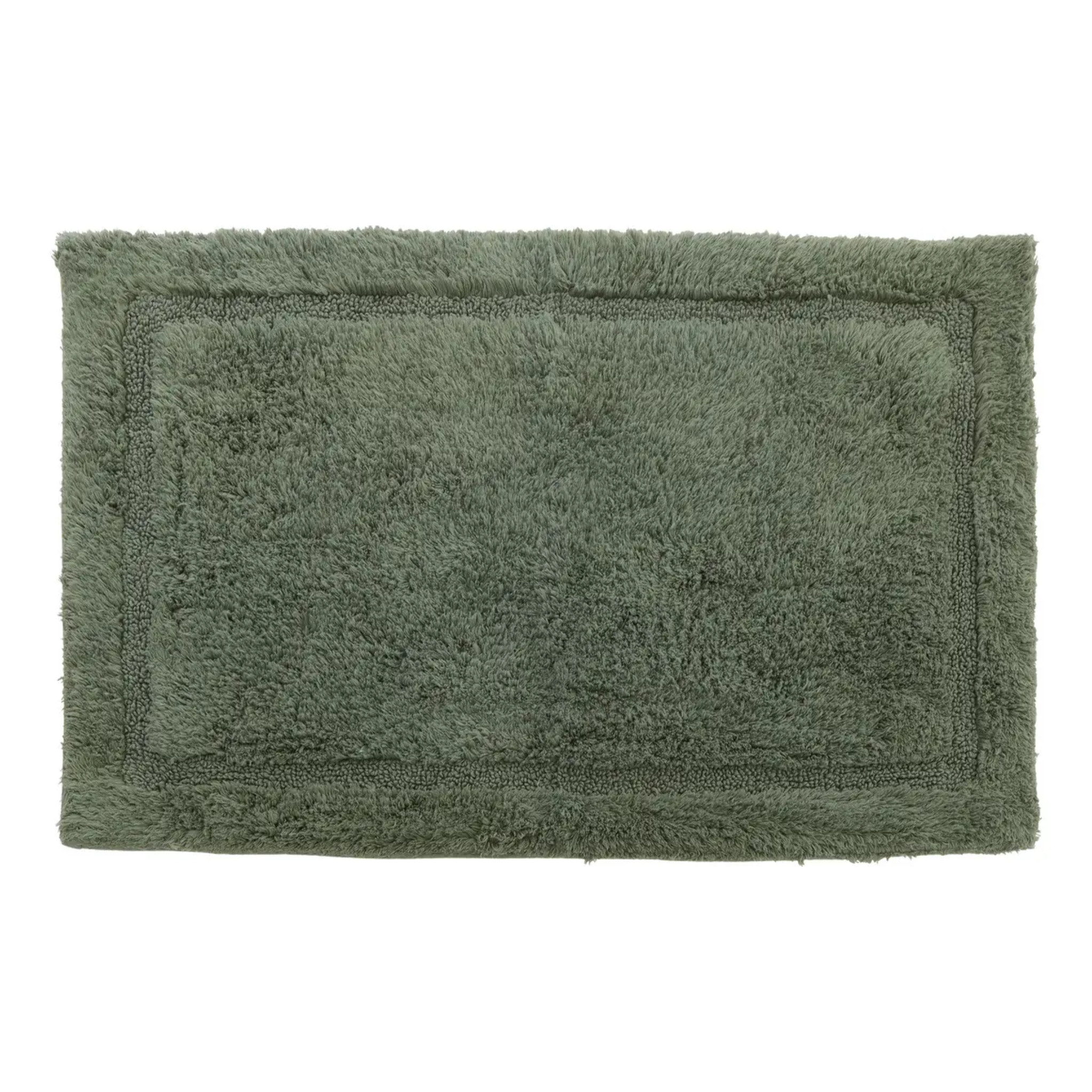 Tapis de bain fluffy Colorama 50x75cm vert ficus