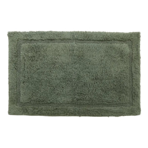 Tapis de bain fluffy Colorama 50x75cm vert ficus