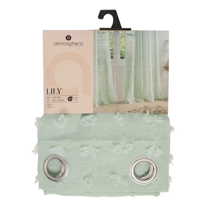 Voilage Lily 240x140cm vert céladon