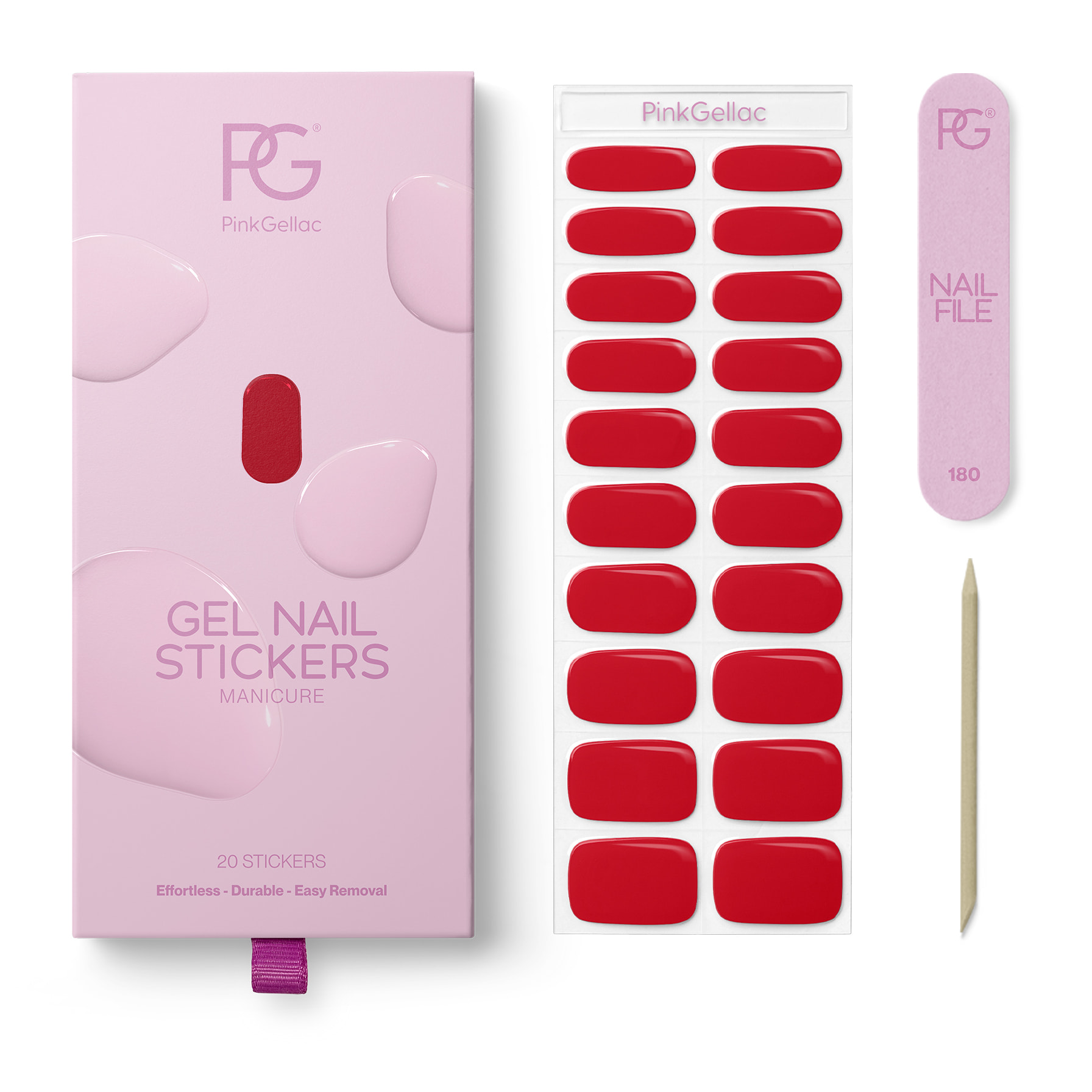 Stickers gel - 0034 Rocking Red