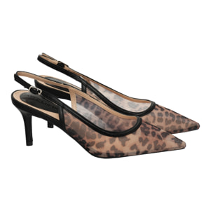 Decolletè leopardato - tacco 8,0 cm