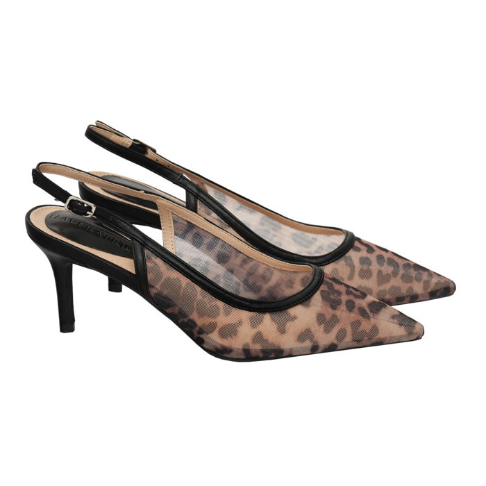 Decolletè leopardato - tacco 8,0 cm