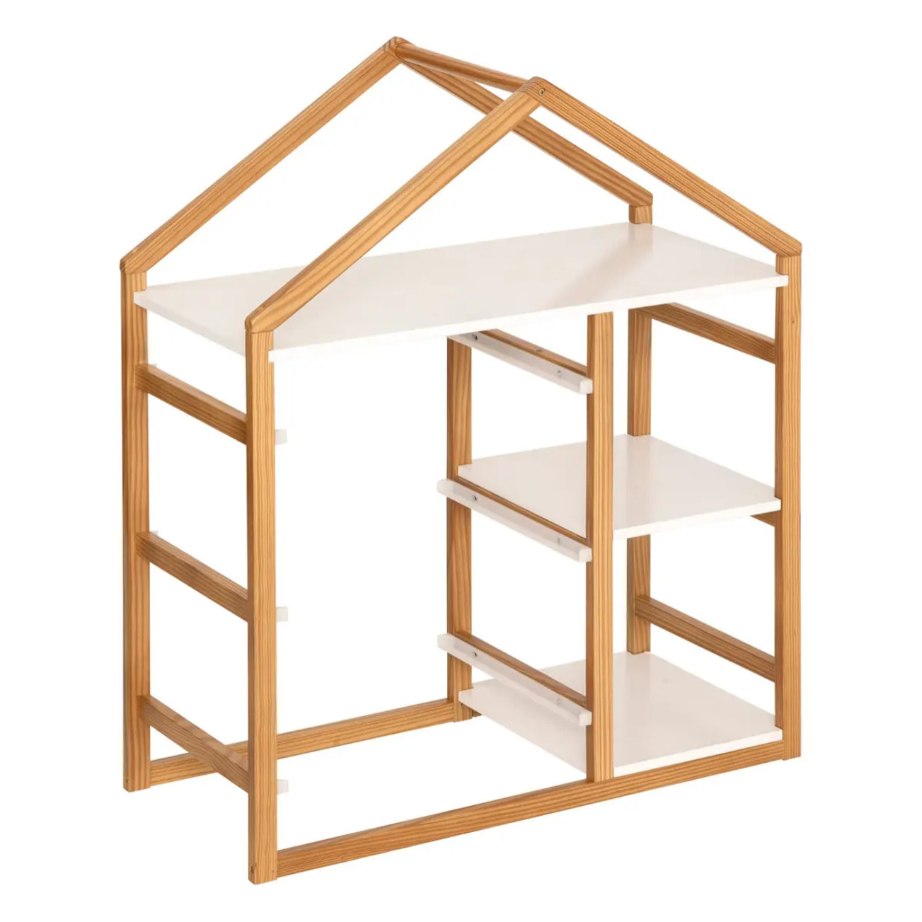Bibliothèque 3 étagères Bako blanc 68x82cm