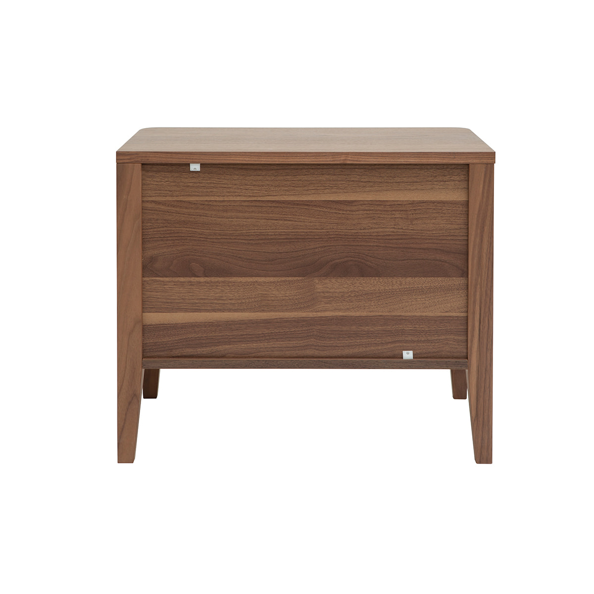 Table de chevet avec rangements 2 tiroirs bois foncé noyer L60 cm BENJA