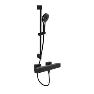 Mitigeur douche thermostatique VILLEROY ET BOCH Universal rectangle + Ensemble de douche Verve Showers 3 jets