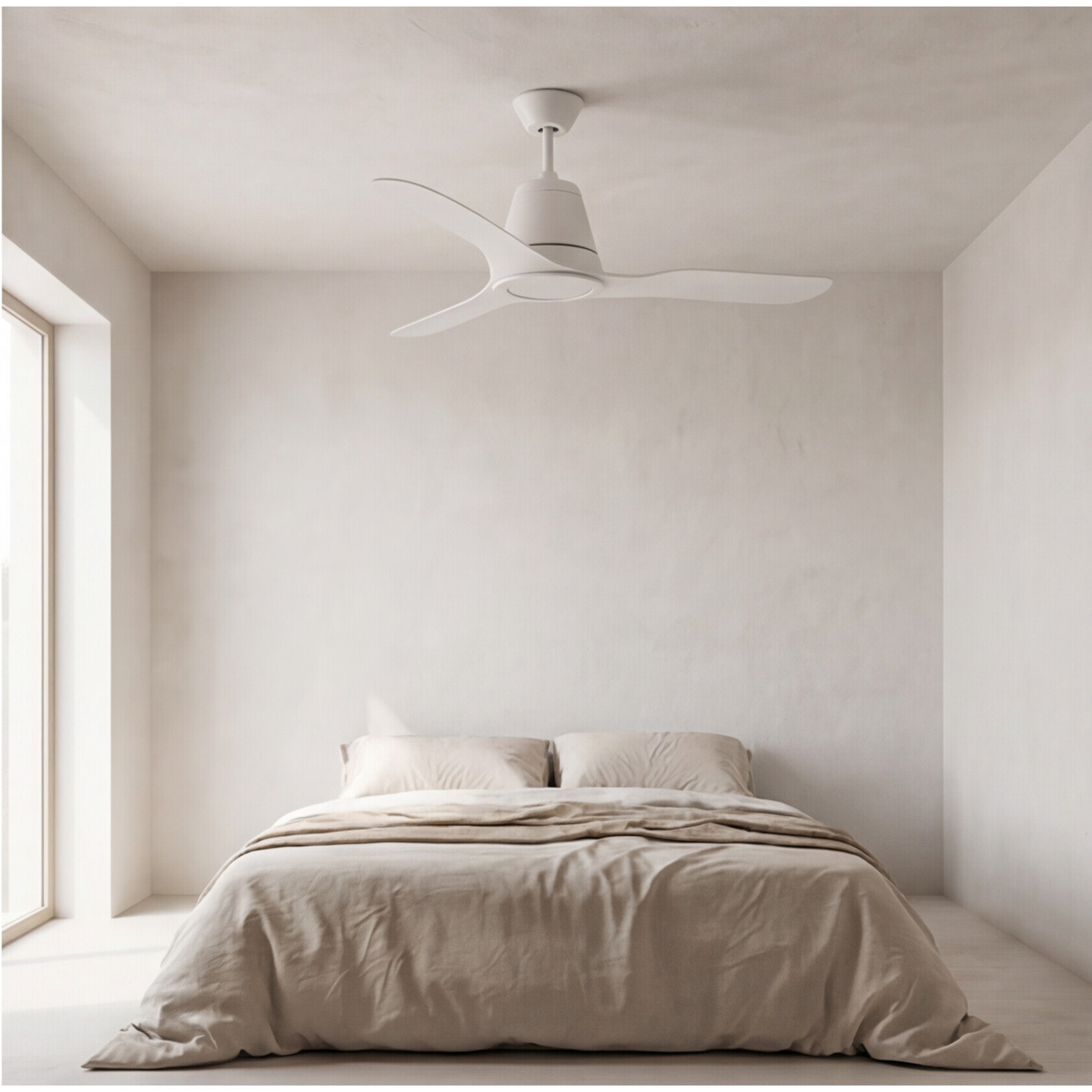 Forlight Ventilador IP20 Tiga LED 18.9W 3000K Blanco brillante Transparente