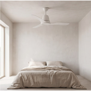 Forlight Ventilador IP20 Tiga LED 18.9W 3000K Blanco brillante Transparente