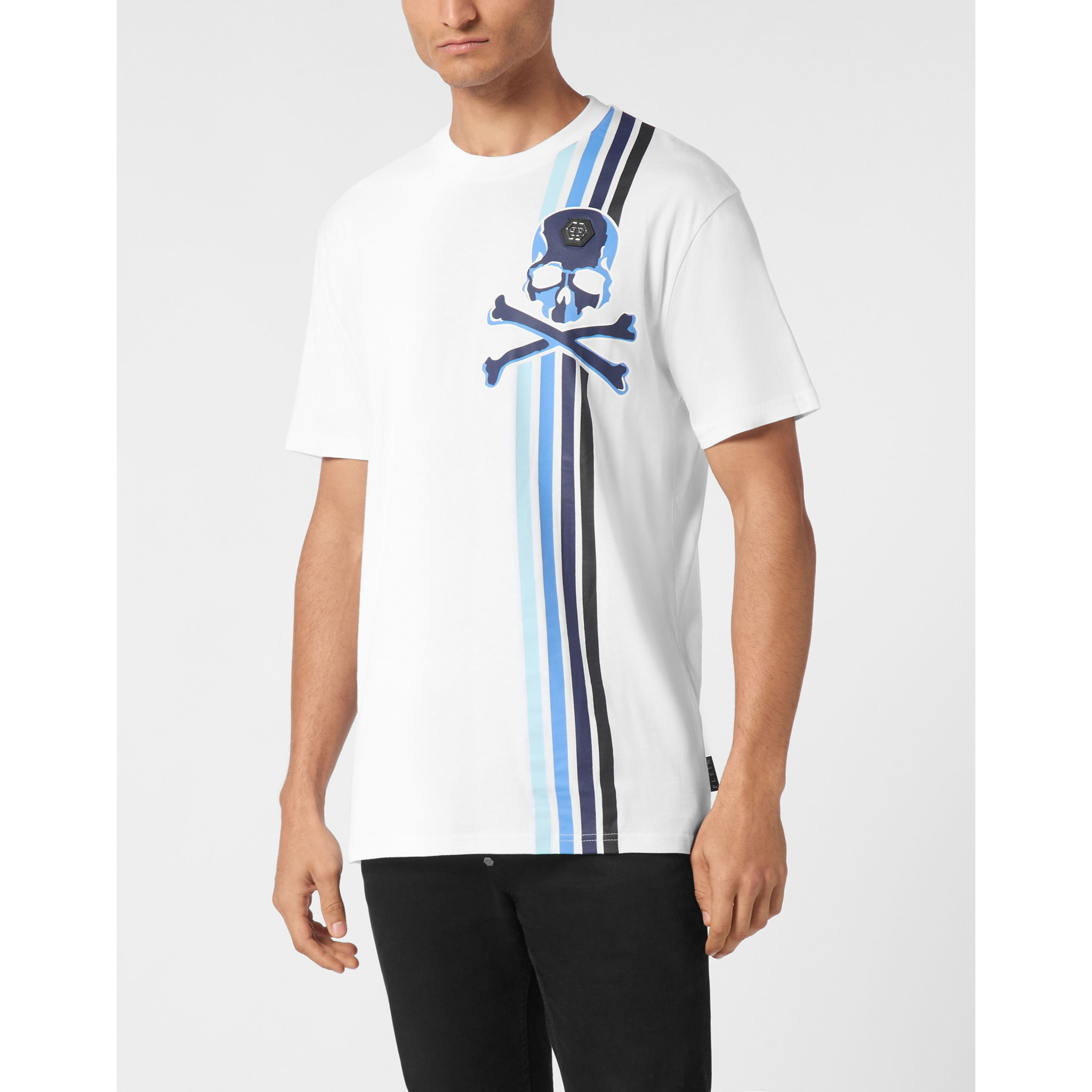 PHILIPP PLEIN T-Shirt Round Neck SKULL&BONES