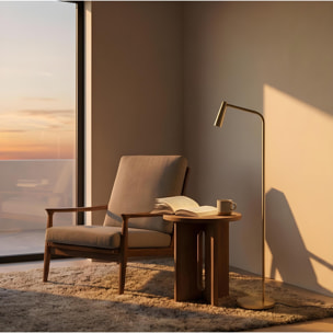 LEDS C4 Pie de salón Gamma LED 4.3 Blanco cálido - 2700K ON-OFF Oro mate 293lm