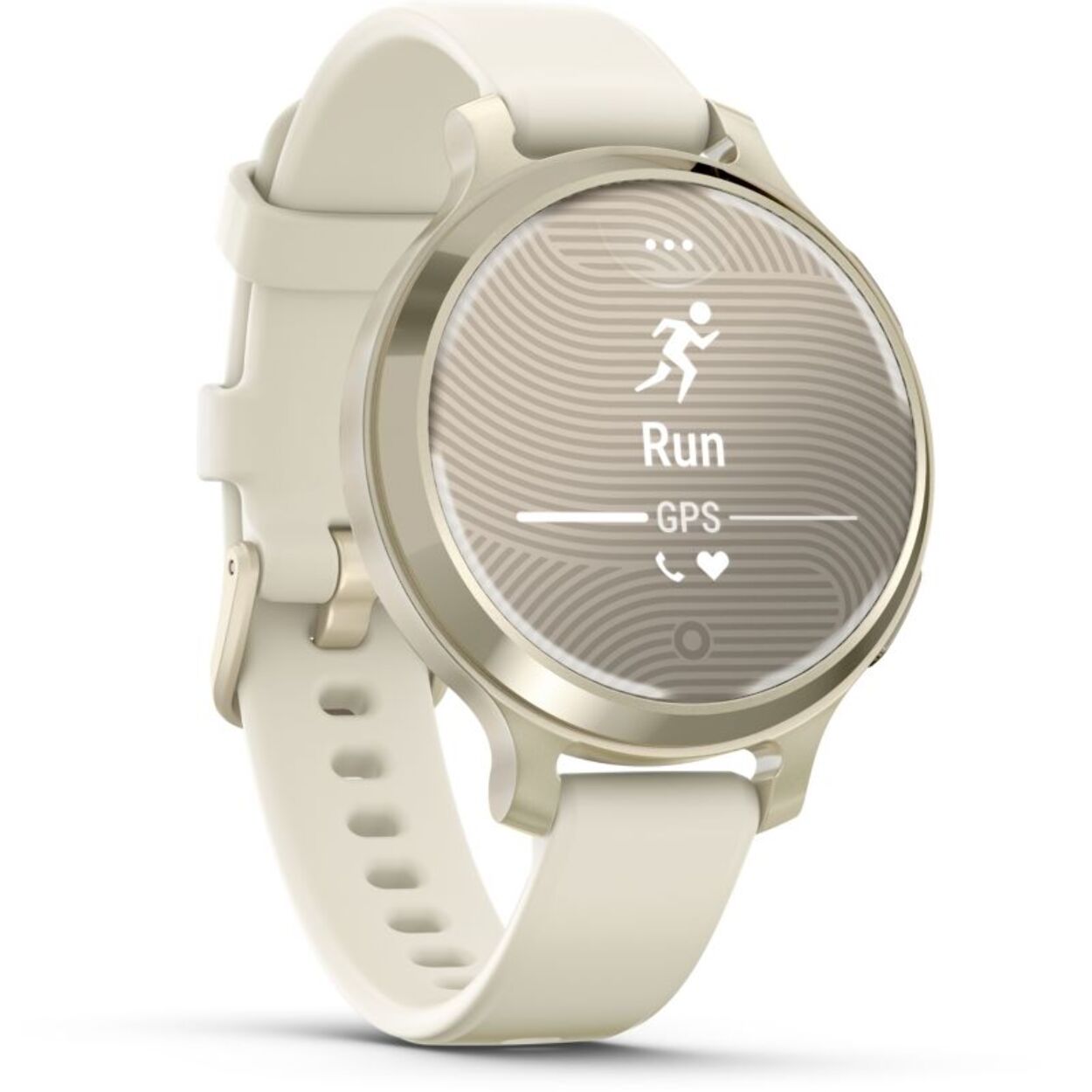 Montre sport GARMIN Lily 2 Active Lunar Gold Silicone blanc