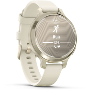 Montre sport GARMIN Lily 2 Active Lunar Gold Silicone blanc