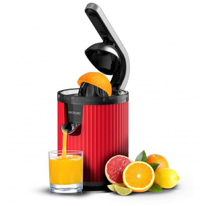 Cecotec Spremiagrumi manuale Xqueeze RetroJuice 600 Red
