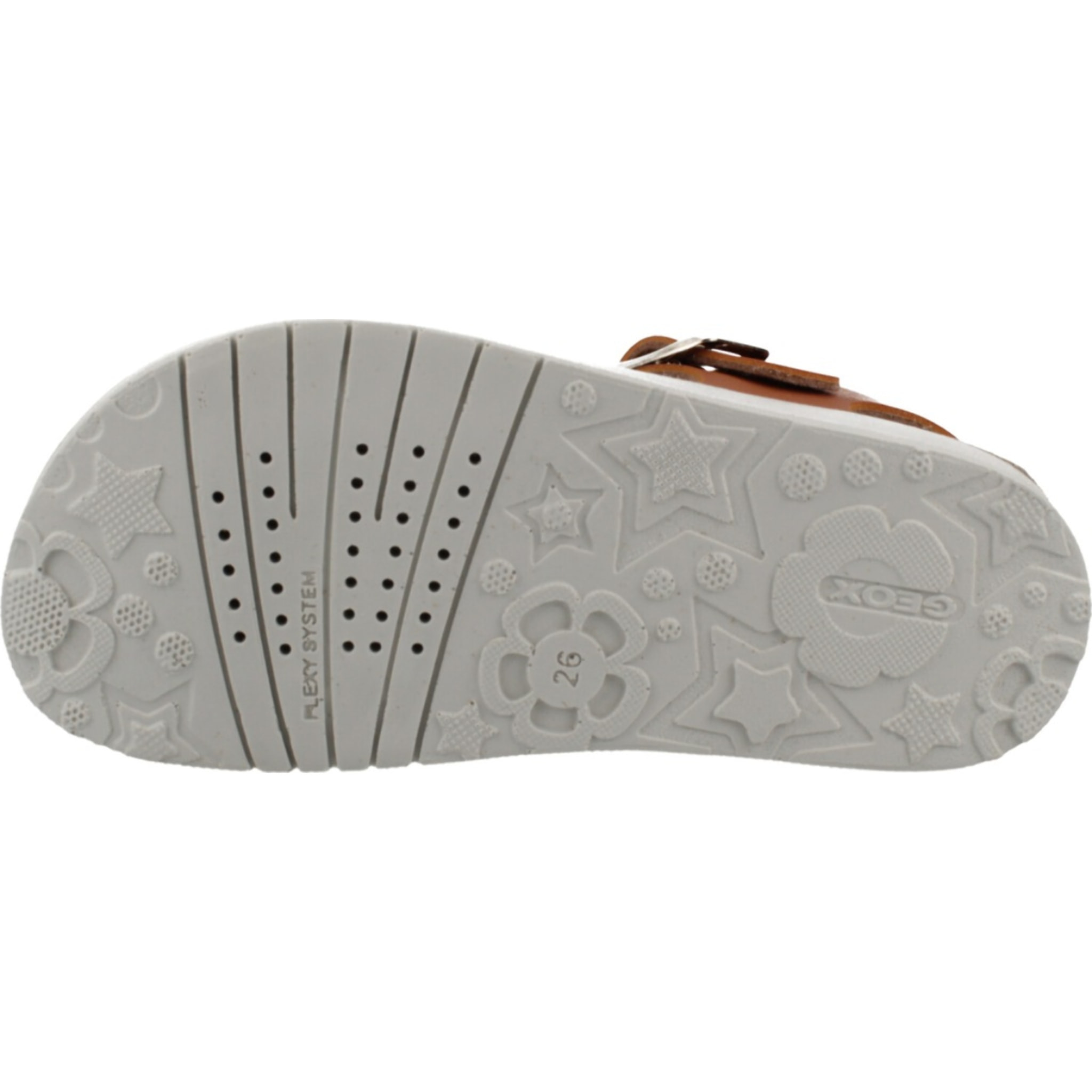 Sandalias Niña de la marca GEOX  modelo J SANDAL COSTAREI GI MARRON