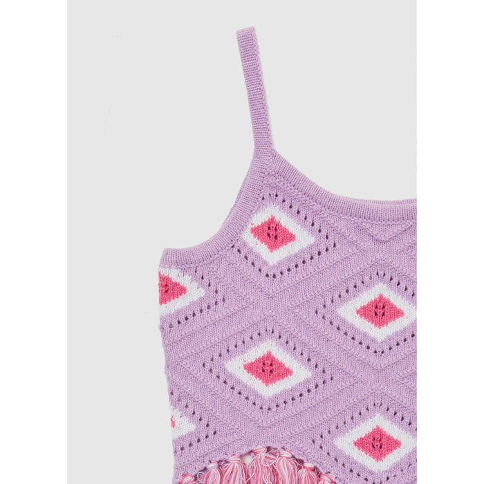 Top crochet con nappe