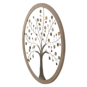 PANNELLO DA MURO ALBERO DELLA VITA MIRROR NEW CHARME1921 MULTICOLORE