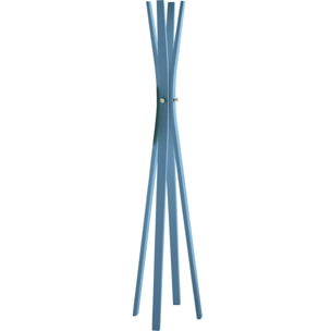 Perchero Naturaleza madera haya azul 182x42x42 cm