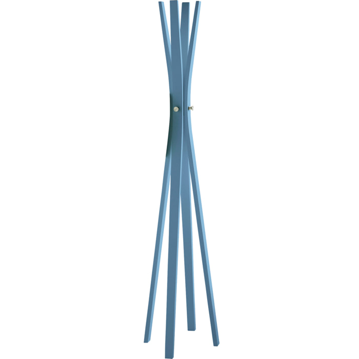 Perchero Naturaleza madera haya azul 182x42x42 cm