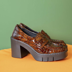 Zapatos con tacón 1373 NAPPA BURDEOS/YORK color Burdeos