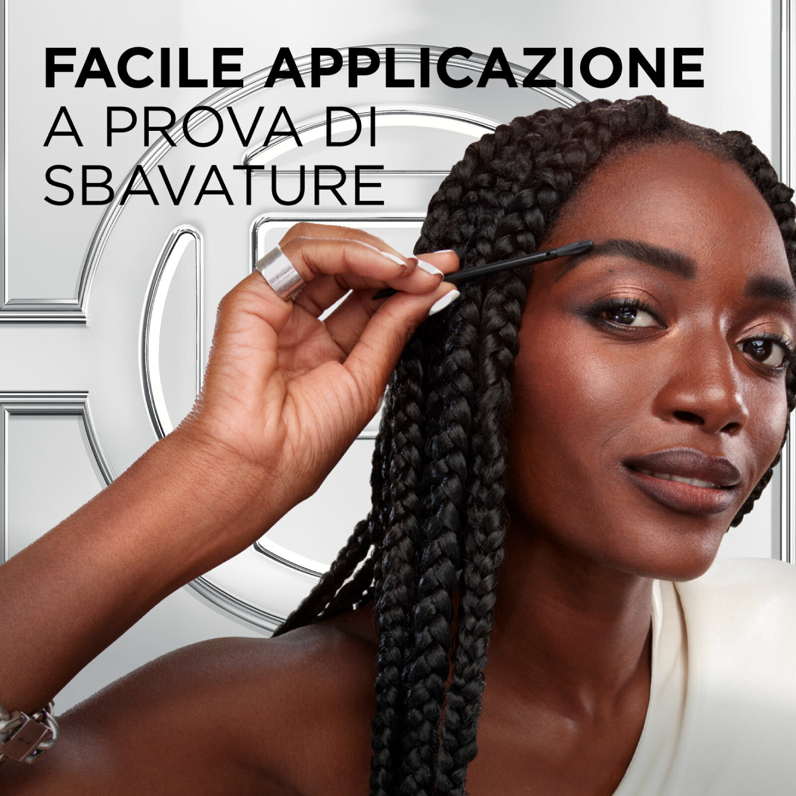 Tinta Semi Permanente per Sopracciglia 1.0 Black Brow Color Effetto Naturale Senza Ammoniaca