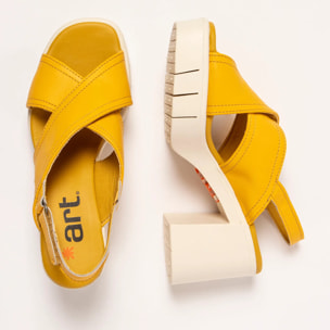 Sandalias con tacón 1990 NAPPA YELLOW / EIVISSA color Yellow