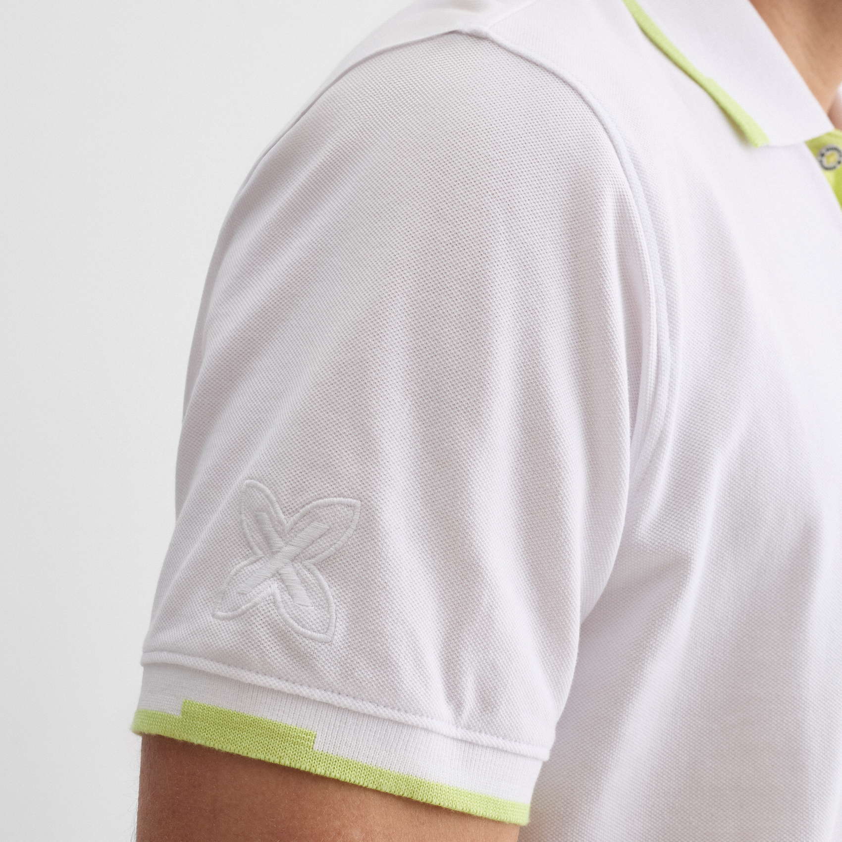 Polo MUNICH slam lifestyle de algodón blanco