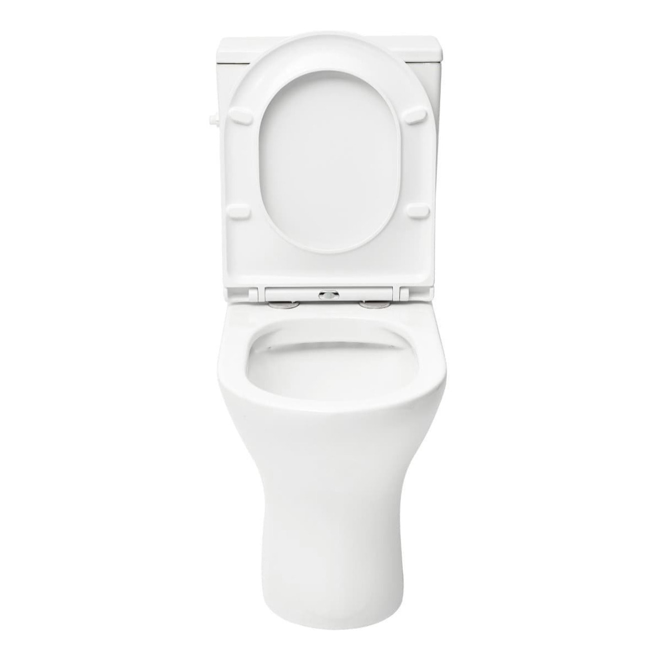 Brevis cuvette WC à poser adaptée PMR sans bride en céramique (réservoir non fourni), blanc (SATBRE033RREXVPB)