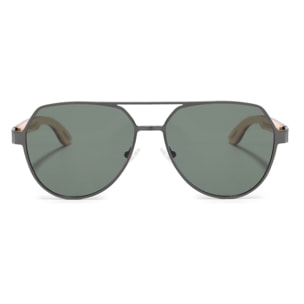 Gafas de Sol Feler 1805-3 Polarizadas de Madera Unisex 57 mm