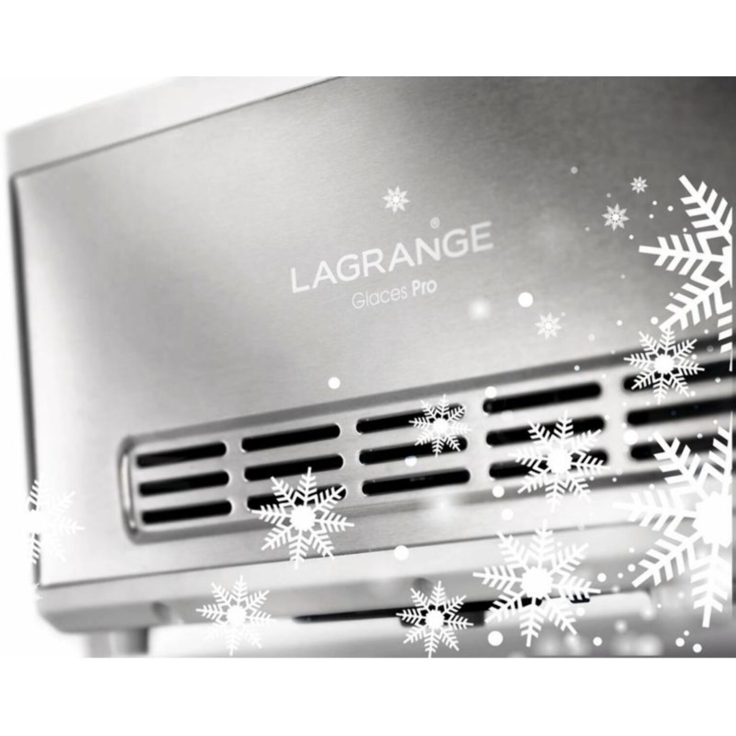 Turbine à glace LAGRANGE Glaces Pro 2L double cuve 419022