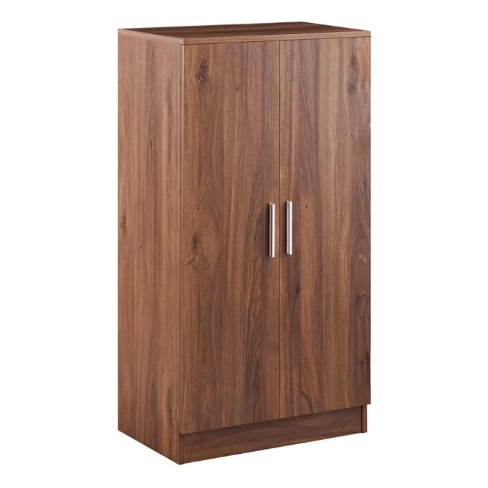 Scarpiera in legno color noce 108x55x36 cm con 7 ripiani - Giulia